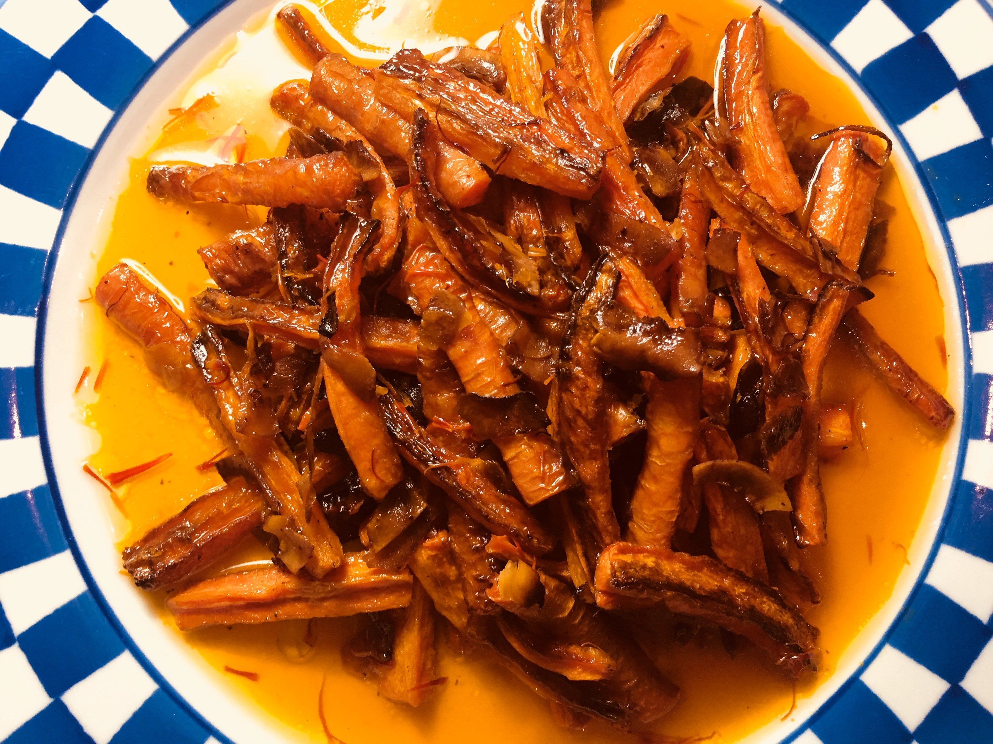 Coconut & Saffron Roasted Carrots