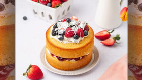 How to Make a Classic Victoria Sponge Cake with Fresh Berries and Edible Silver Leaf
