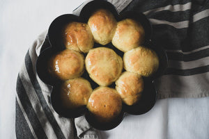 Sticky Saffron Buns with Vanilla Beans