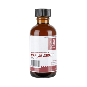 a glass bottle of vanilla extract from Slofoodgroup online spice company