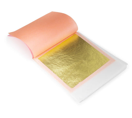 24K Edible Gold Transfer Sheets, Hard Press Metal leaf Slofoodgroup
