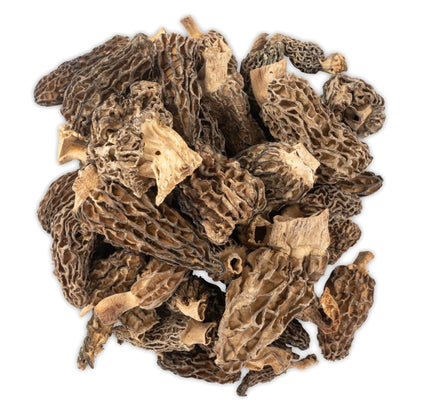 Dried Morel Mushrooms, Wild Morchellas dried mushrooms Slofoodgroup 1 oz.