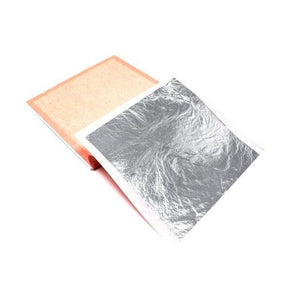 Edible Silver Leaf, Soft Press Transfer Sheets Metal leaf Slofoodgroup 25 sheets
