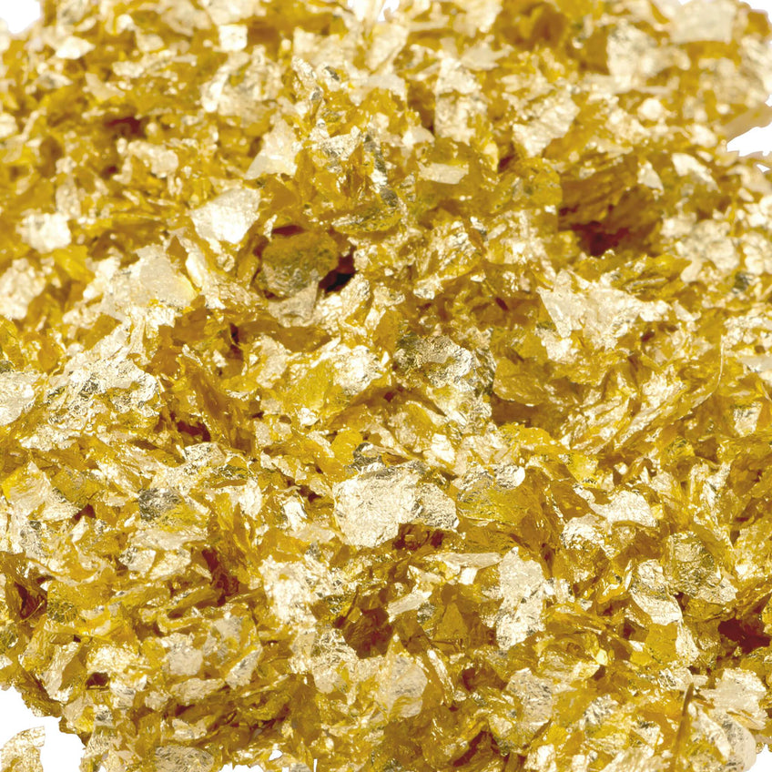 Gold Flakes - Edible Gold Leaf Flakes for Garnishing and Decoration Metal leaf Slofoodgroup