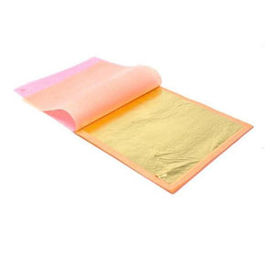Loose Leaf Edible Gold Sheets, 24 Karat Metal leaf Slofoodgroup