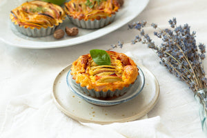 Apple and Ham Crustless Tartlets