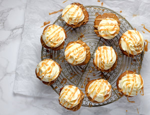 Butternut Squash Cupcakes with Vanilla Bean Caramel Frosting