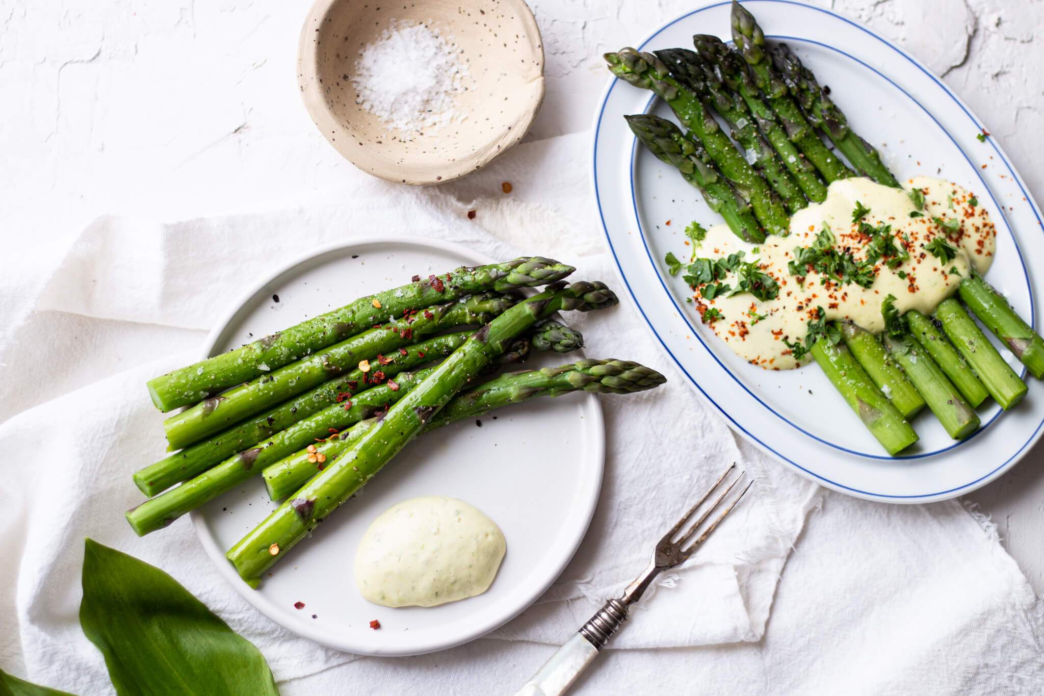 Chilled Asparagus with Wild Garlic Mayo