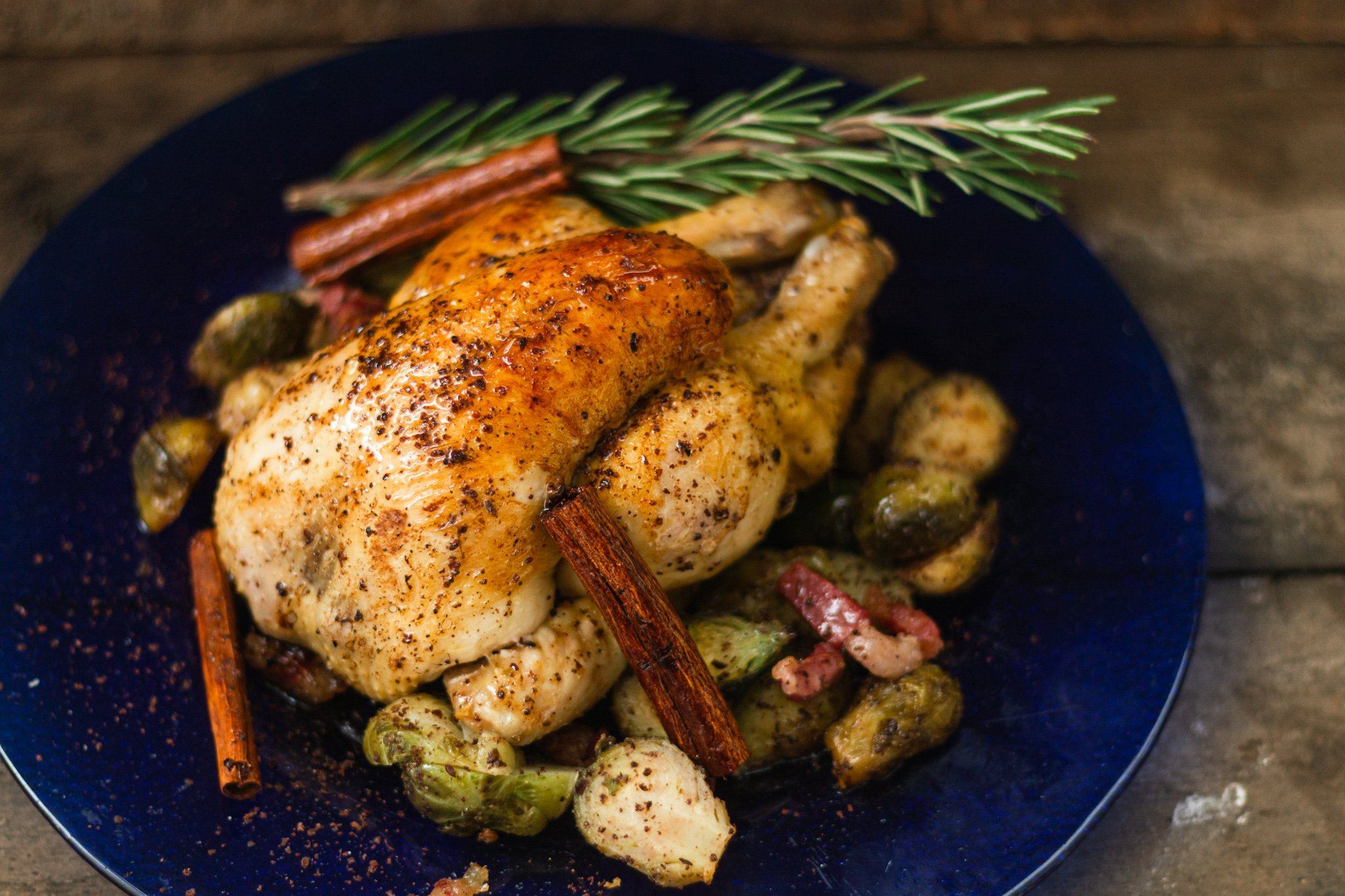 Cinnamon and Sumac Roasted Poussin