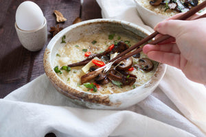 Vegan Congee with Star Anise and Porcini Mushrooms