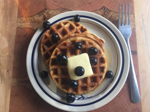 Fluffy Low-Carb Waffles Made with Ugandan Vanilla Beans