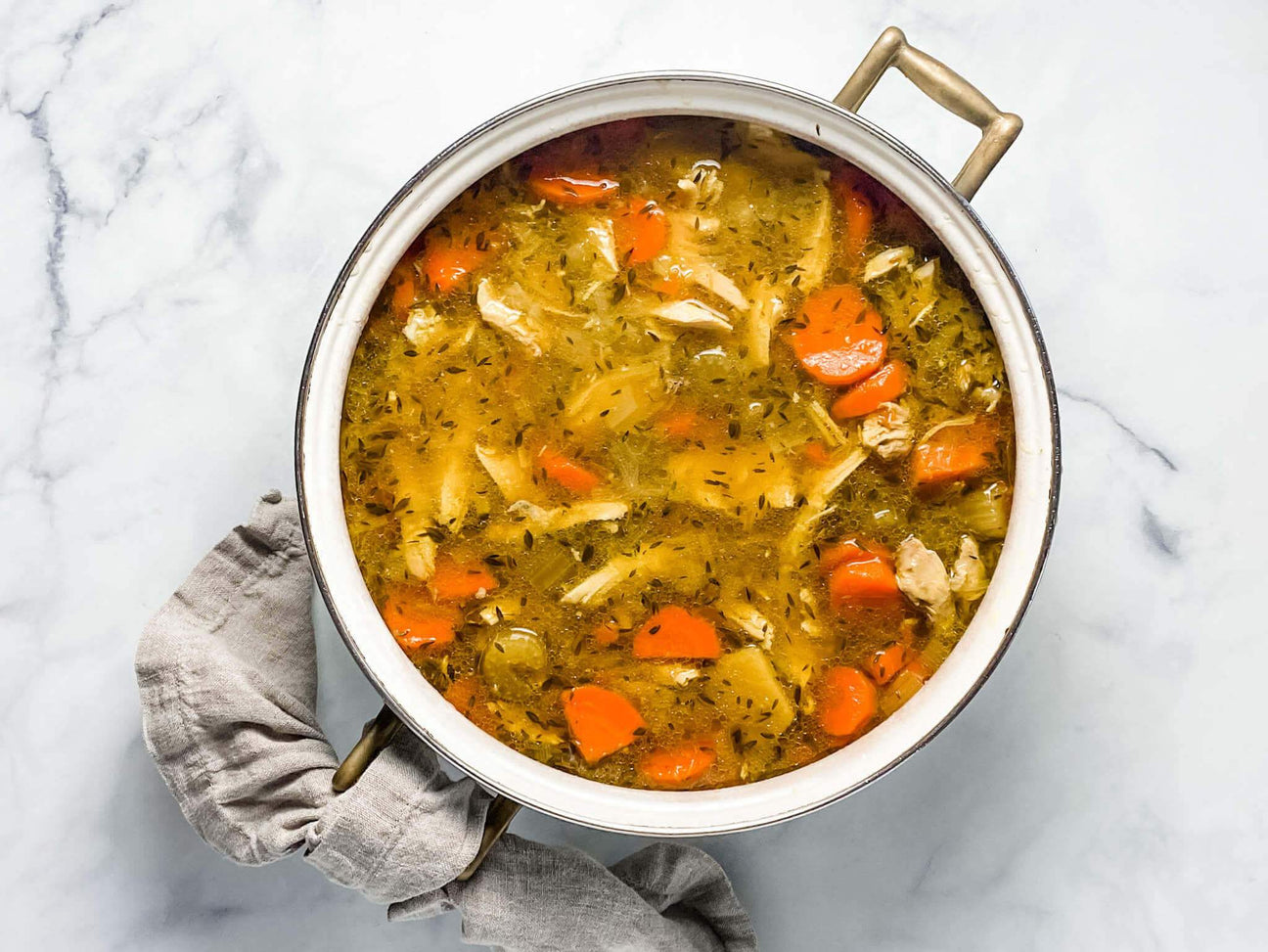 Hearty Chicken Noodle Soup with Ginger and Saffron
