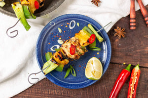 Grilled Teriyaki Chicken Pineapple Skewers