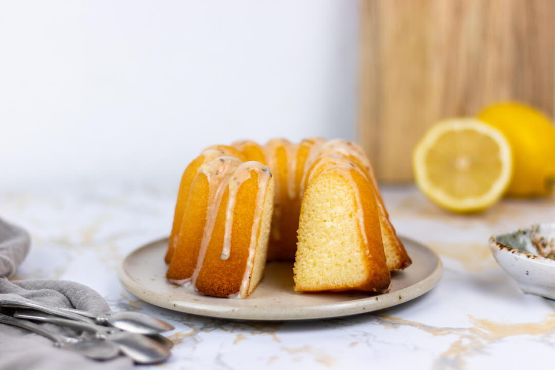 Lemon Bundt Cake with Oregano Icing