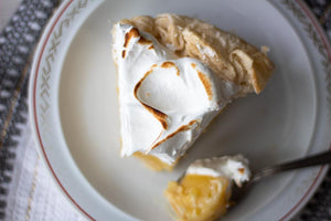 Lemon Tart with Torched Meringue