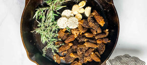 Skirt Steak with Morels and Truffle Butter