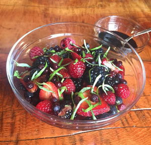 Summer Berry Salad with Cinnamon Balsamic Reduction