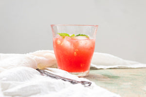 Vanilla Basil Watermelon Slushie