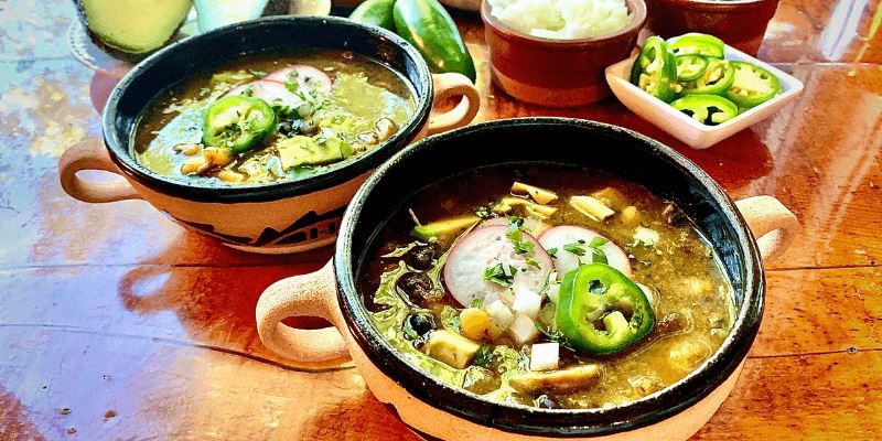 Vegetarian Pozole with Mexican Oregano and Porcinis
