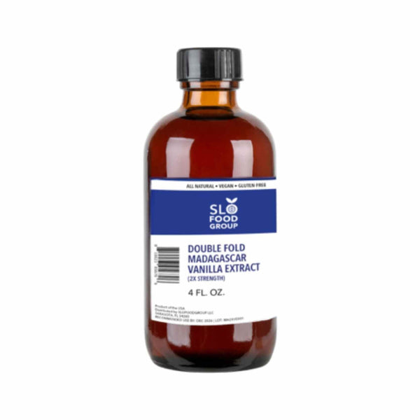 Double Fold Madagascar Vanilla Extract, 2X Strength Baking Vanilla