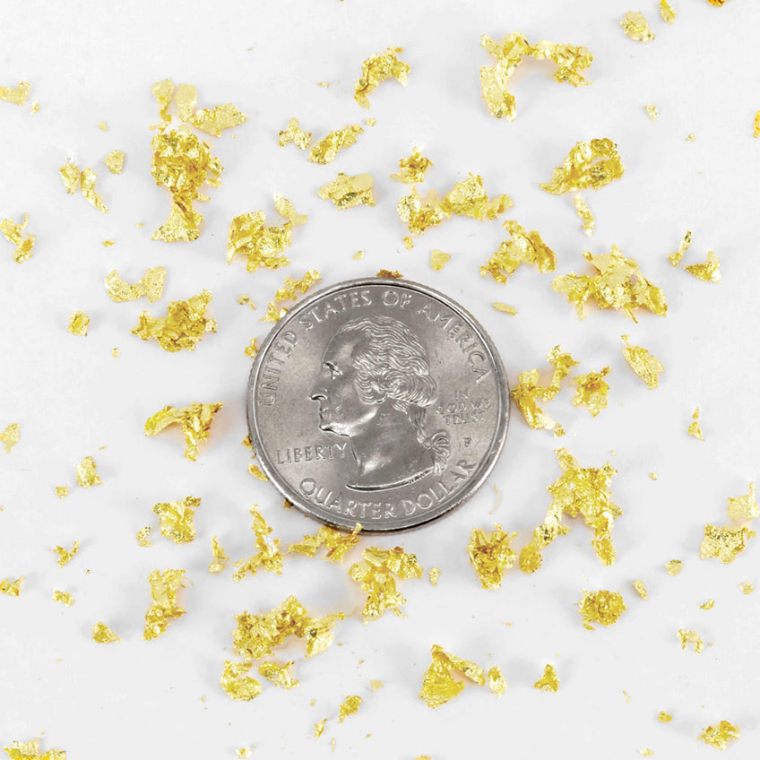 Gold Flakes - Edible Gold Leaf Flakes for Garnishing and Decoration Metal leaf Slofoodgroup 
