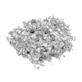 Slofoodgroup Silver Leaf Hard Press Transfer Silver (25 Sheets Edible Silver Firmly Attached to Transfer Sheets) Edible