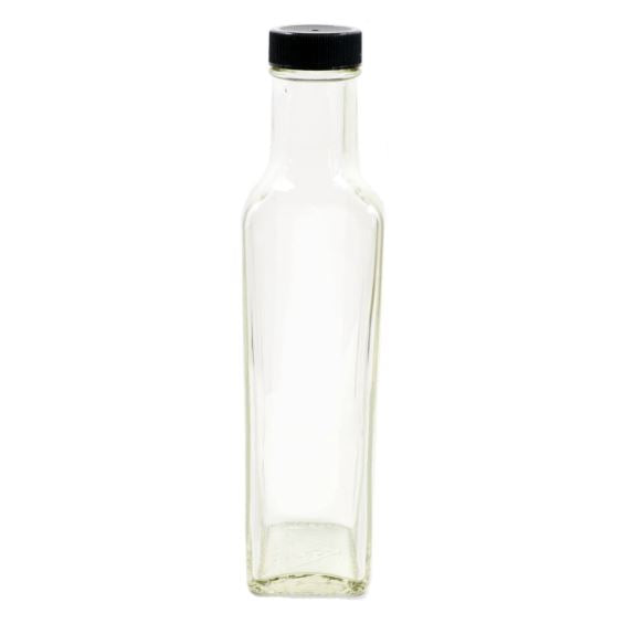 Pequeñas botellas de vidrio para extracto casero