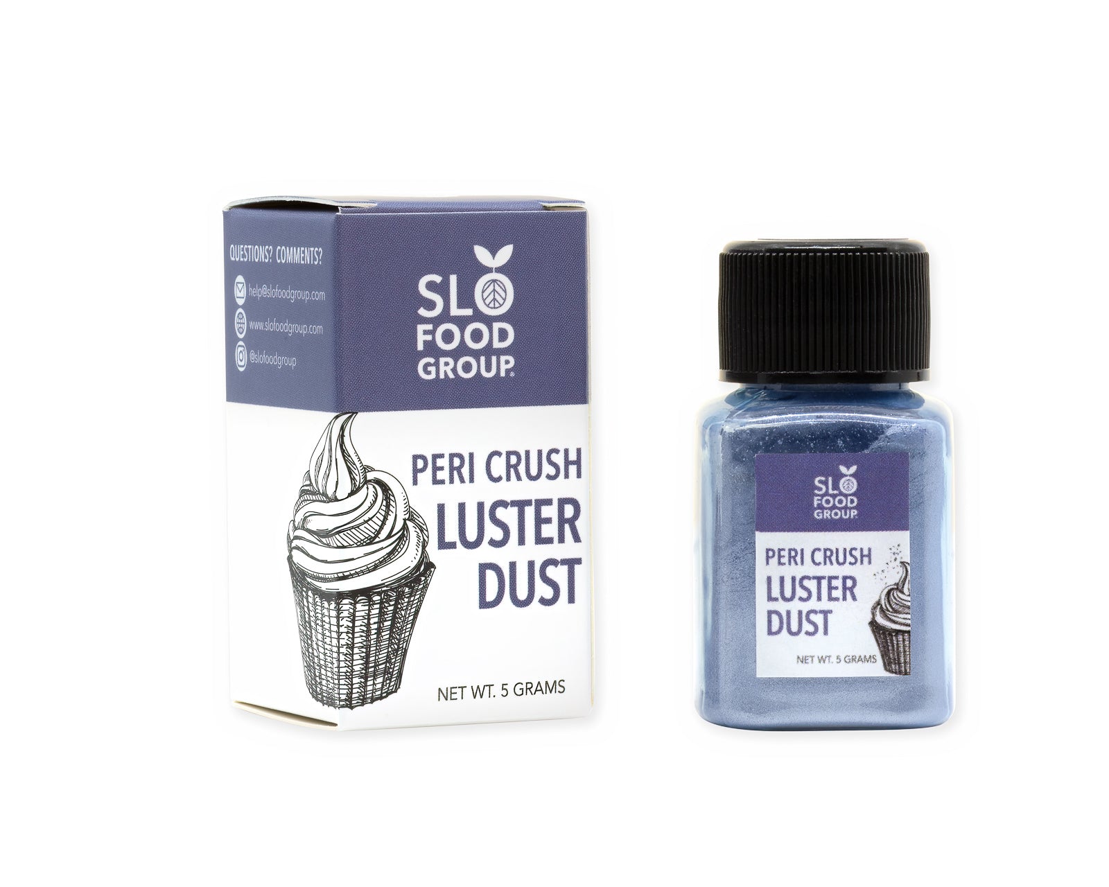 Very Peri Crush Luster Dust Edible Baking Decorations Slofoodgroup 
